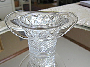 Antique Glass Hat Vase Toothpick
