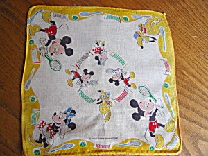 Mickey Mouse Hanky Vintage