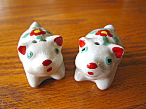 Vintage Pottery Pig Shakers