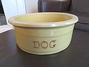 Large Ransbottom Collectible Dog Bowl