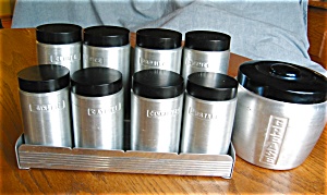 Kromex Spice Set And A Grease Jar