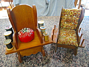 Spool Holder Rocking Chairs Vintage