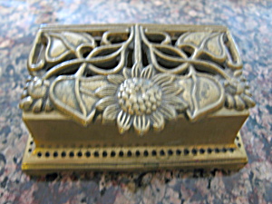Vintage Brass Stamp Box