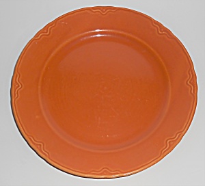 Coors Pottery Golden Rainbow Orange Dinner Plate