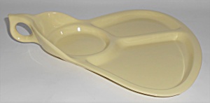 Coors Pottery Mello-tone Yellow Hostess/party Plate