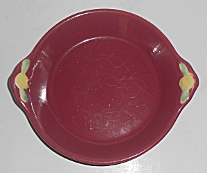 Coors Pottery Rosebud Red Shirred Egg Bowl Robert Schne