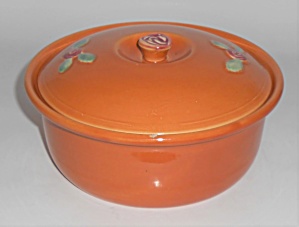 Coors Pottery Rosebud Orange 2 Pt Straight Casserole Ro