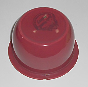 Coors Pottery Rock-mount Red Custard Cup