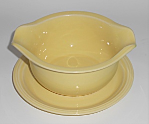 Coors Pottery Rock-mount Yellow Gravy Bowl