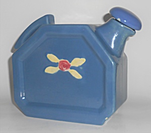 Coors Pottery Rosebud Blue Water Server W/cap