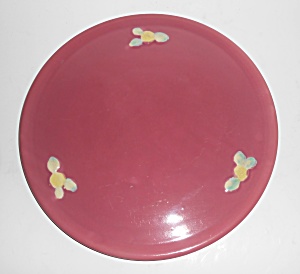 Coors Pottery Rosebud Early Red Cake Plate