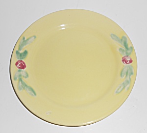Vintage Coors Pottery Rosebud Yellow 7'' Plate