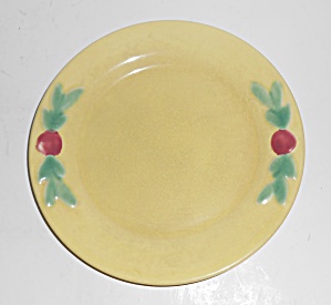 Vintage Coors Pottery Rosebud Yellow 7'' Plate #2