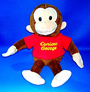 Russ 12 In Red T-shirt Plush Stuffed Curious George..