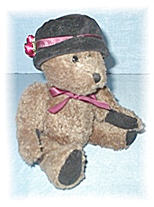 10 Inch Boyds Teddy Bear With Blackvelvet Hat