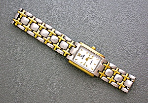 Silver And Gold Nivada Ladies Quartz Wristwatch