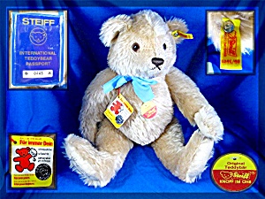 Steiff Teddy Bear With Passport Number 0445