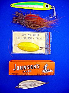 Fishing Lures Lot Of 4, Johnson's Spoon, Others