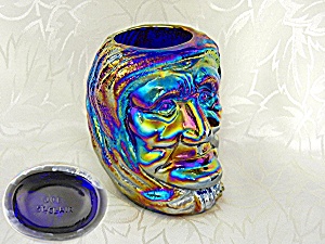 Carnival Glass Blue Indian Joe St Clair Tooth Pick