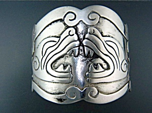 Taxco Mexico Sterling Silver Bracelet Signed Lc 105