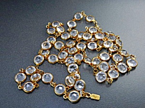 Swarovski Crystals And Gold Necklace