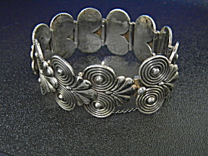 Taxco Mexico Sterling Silver Bracelet Meliseo Rodriguez