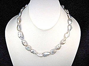14k Gold Fill Silver Keishi Pearl Necklace