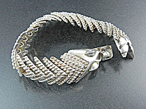 Taxco Mexico Sterling Silver Fox Bracelet