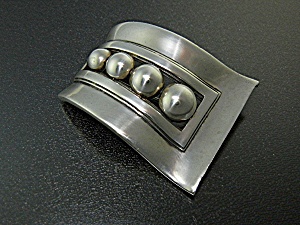 Brooch Pin Sterling Silver Signed Bl Taxco Mexico