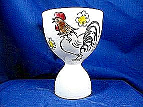 Egg Cup, Ceramic With Rooster Design