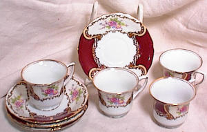 Goldcastle Demitasse - Set Of 4 Cups & Saucers