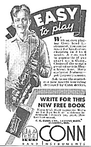 1938 Conn Saxophone Music Room Ad