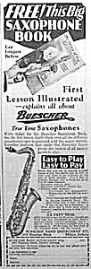 1929 Saxophone Music Room Ad