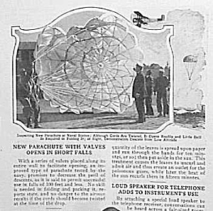 1926 Parachute - Skydiving Mag. Article