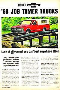 1968 Chevrolet Pickup Truck Magazine Ad