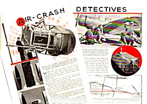 1939 Air-crash Investigation Detectives Mag. Article