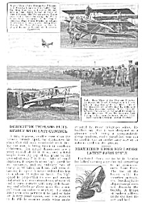 1921 Triplane Aircraft Mag. Article