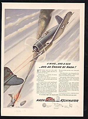 Nice 1942 Nash Kelvinator Aircraft Wwii Aviation Ad