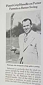 1941 Pistol-grip Putter Golf Magazine Article