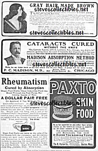 1904 Page Of Quack Medicine Ads