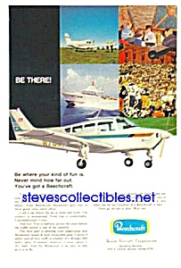 1970 Beechcraft Musketeer Aircraft Aviation Ad
