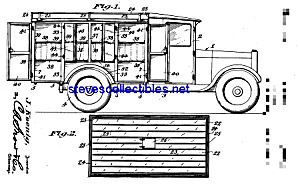 Patent Art: 1930s Milk Truck - Matted