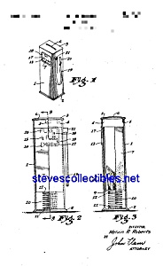 Patent Art: 1940s Gas Pump Toy Bank