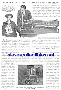 1927 Police - Lie Detector Mag. Article