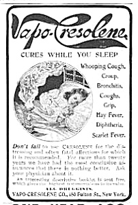 1902 Vapo-cresolene Quack Medicine Ad