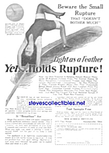 1930 Magic Dot Rupture Quack Cure Ad