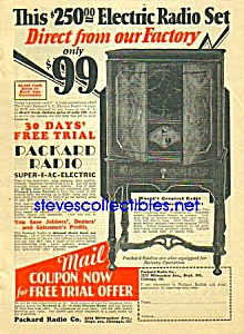 1914 Packard 8 Tube Radio Magazine Ad