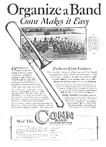 1927 Conn Trombone Music Room Ad