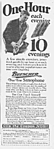 1926 Saxophone Music Room Ad L@@k