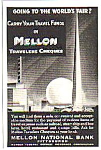 1939 Mellon National Bank Ny Worlds Fair Magazine Ad